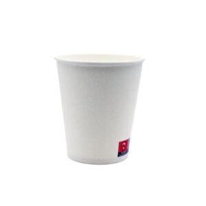 8oz white recyclable take away cup