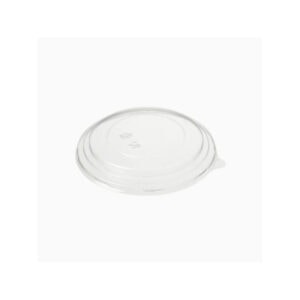 This image contains a clear plastic recyclable lid intended for a 900ml and 1300ml squat kraft container sold seperately.