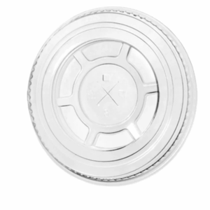 95mm Clear Greenspirit rPET Flat Lid S/Slot (JC2) (16x50)